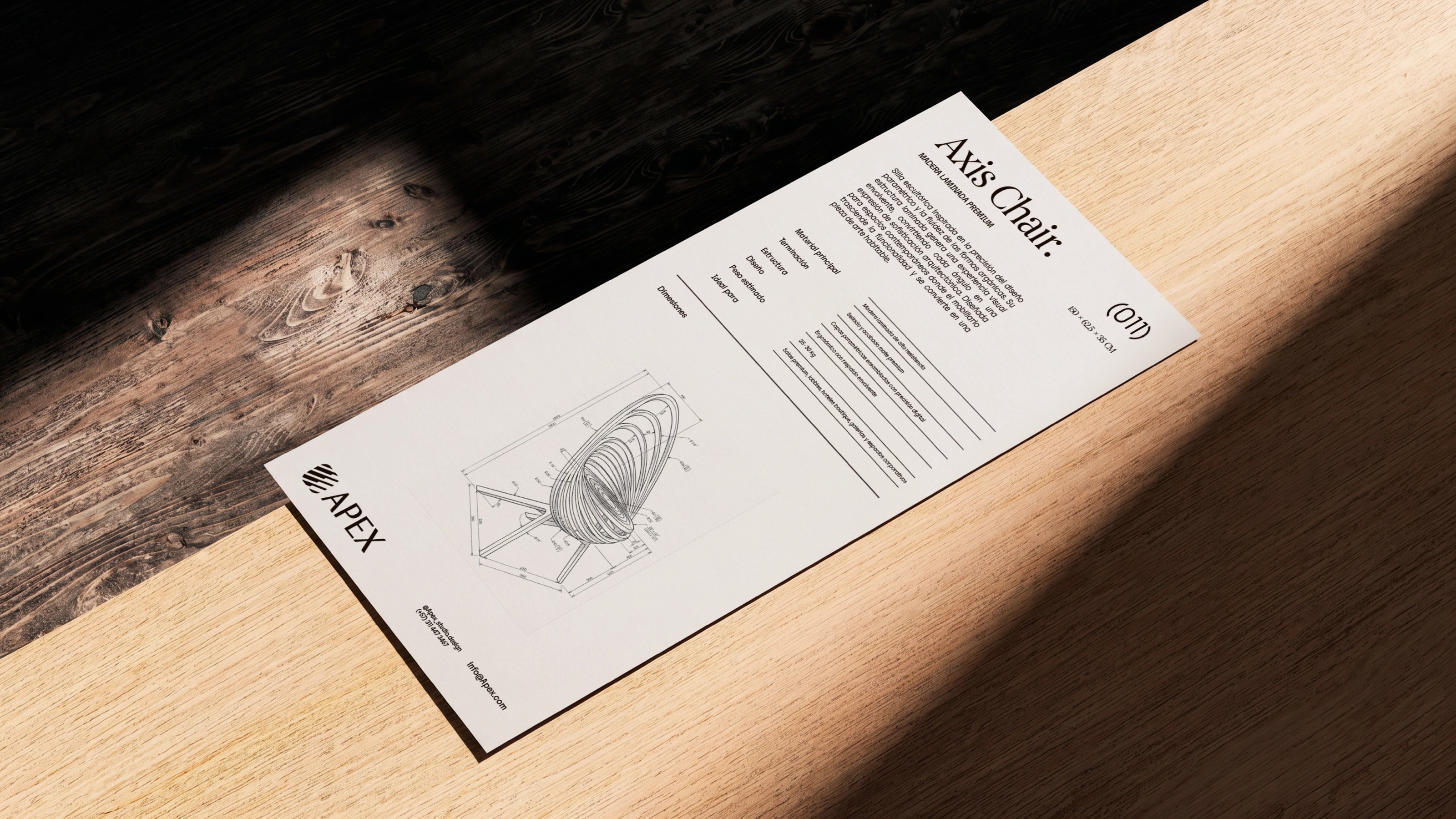 APEX STUDIO brand presentation — cover